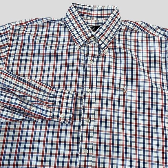 Polo Ralph Lauren Mens Shirt 16.5 Plaid Oxford Preppy Designer Button Down - Picture 3 of 8